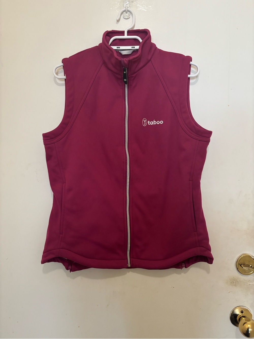 Sunice Taboo Pink Zip Up Vest Women’s Large Sleeveless Jacket Golf Activewear